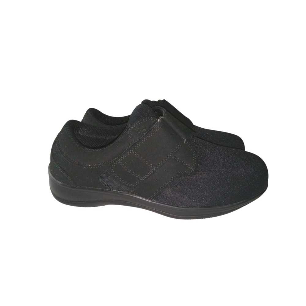 Orthofeet Wichita 825 Black Slip On‎ Shoes Women's 9 XX-Wide Orthopedic